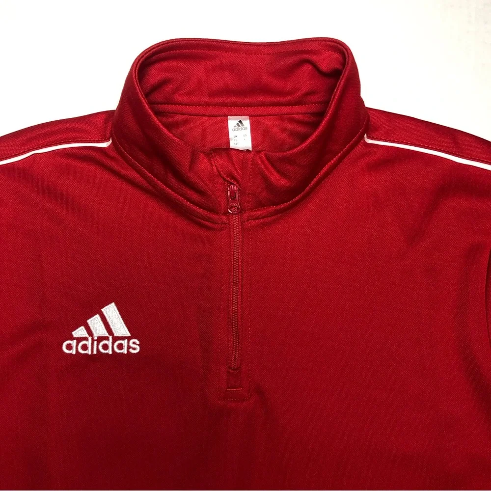 ⭐️NEW⭐️Adidas Boy’s Climalite Long Sleeve Red - Picture 4 of 6